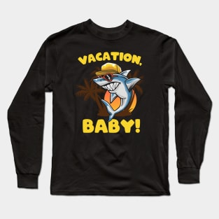 Vacation Shark funny Holiday Shirt Long Sleeve T-Shirt